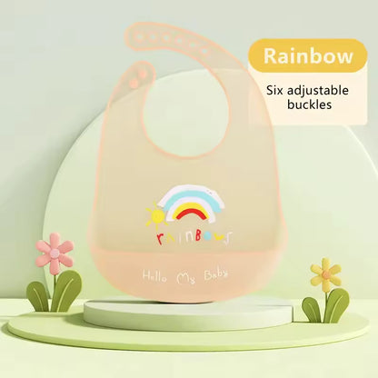 Waterproof Cartoon Baby Silicone Bib
