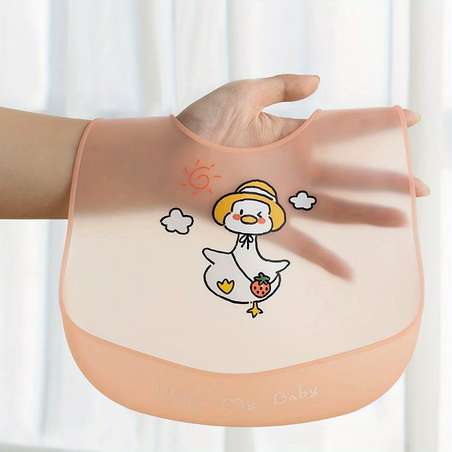 Waterproof Cartoon Baby Silicone Bib